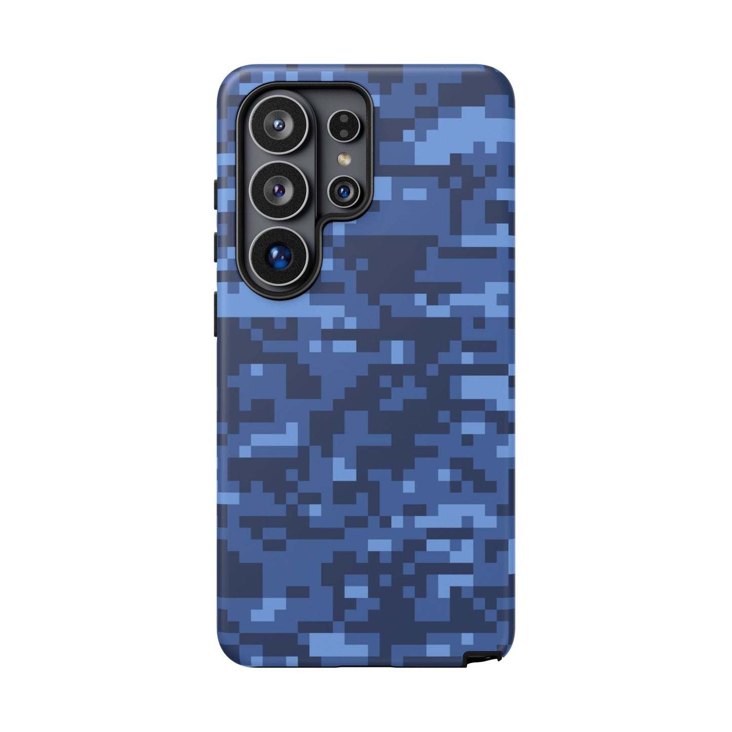 Navy Pixel Camo Tough Phone Case