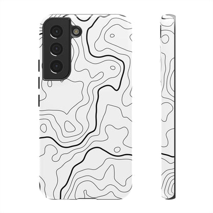 Minimal Topographic Tough Phone Case