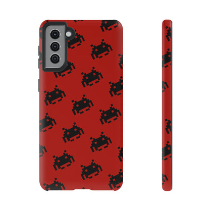 Red Pixel Alien Tough Phone Case