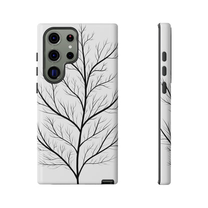 Black Branch Tree Tough Phone Case