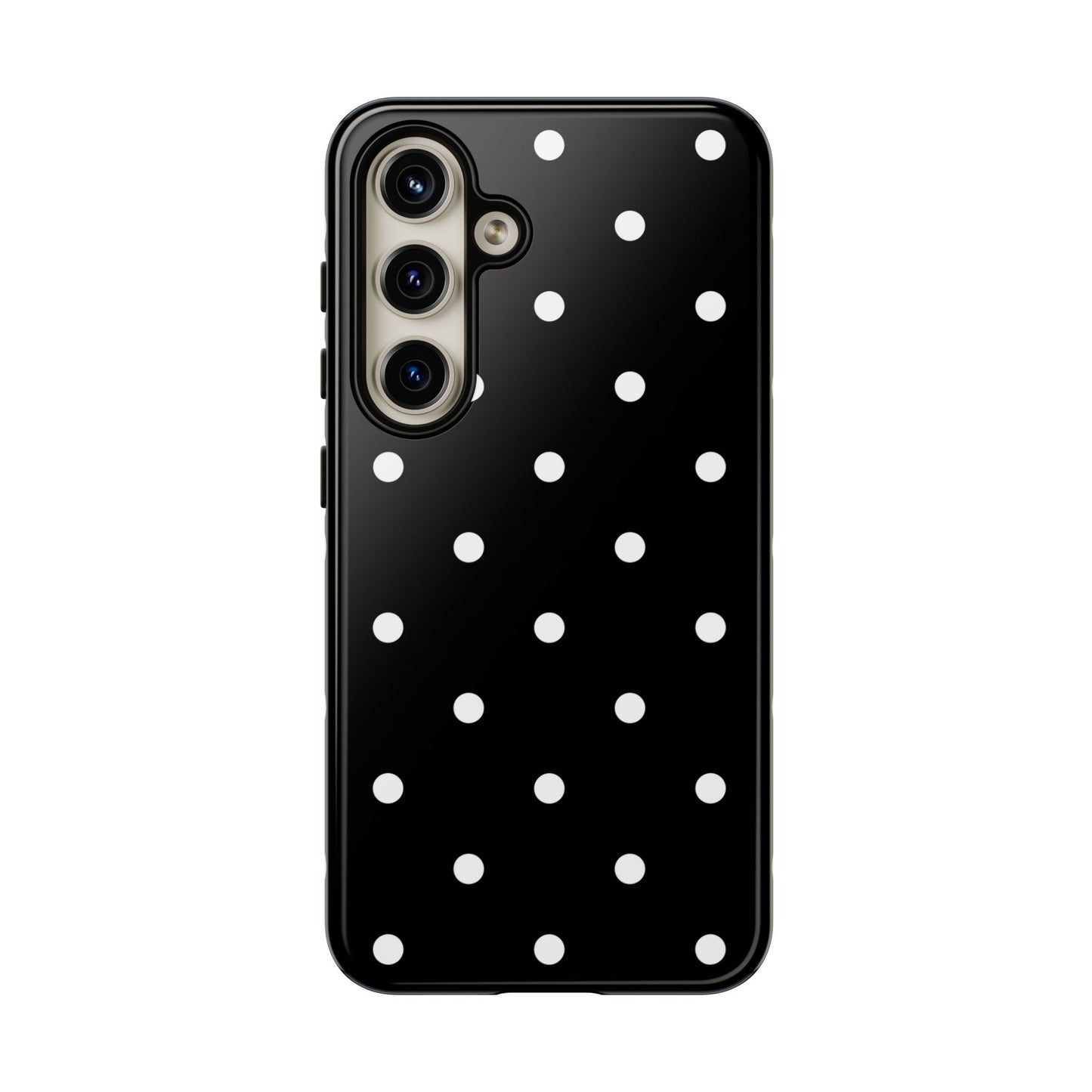 Black Polka Dot Tough Phone Case