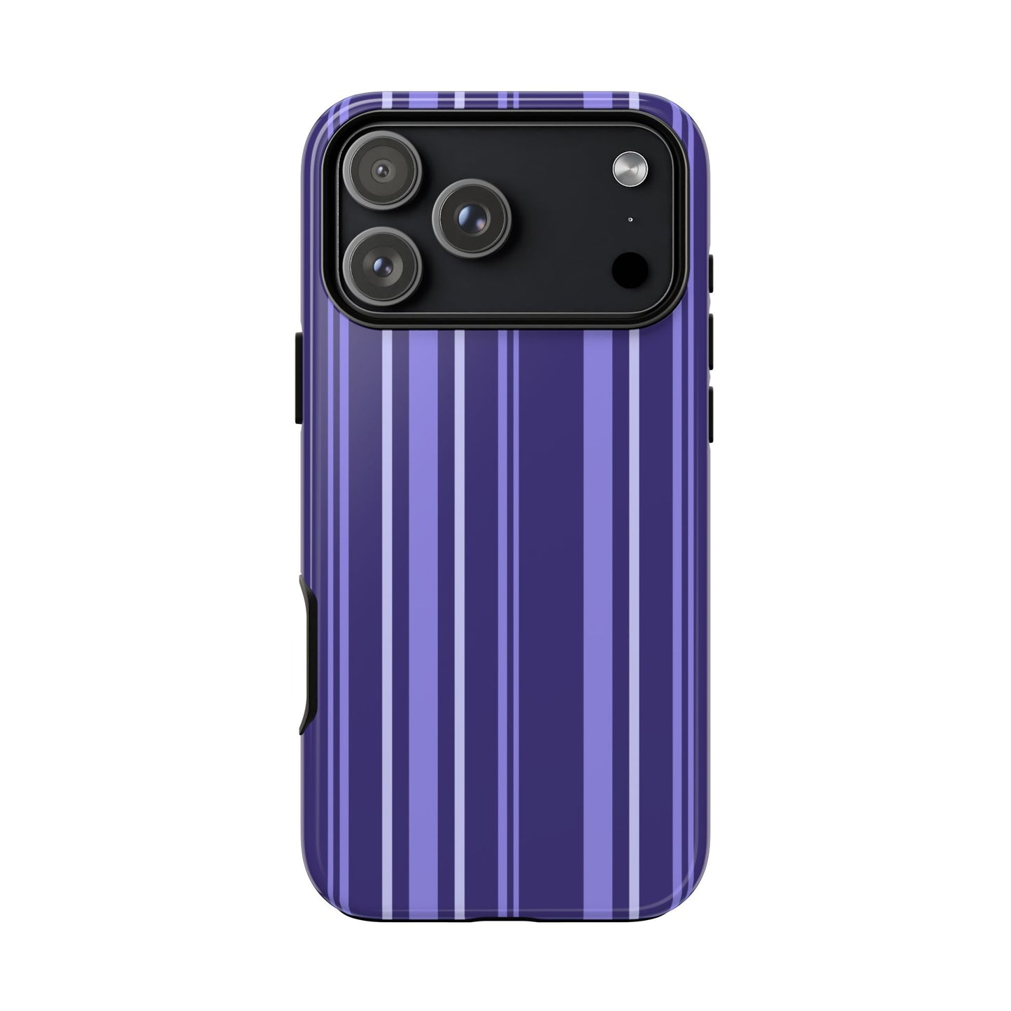 Berry Violet Stripe Tough Phone Case