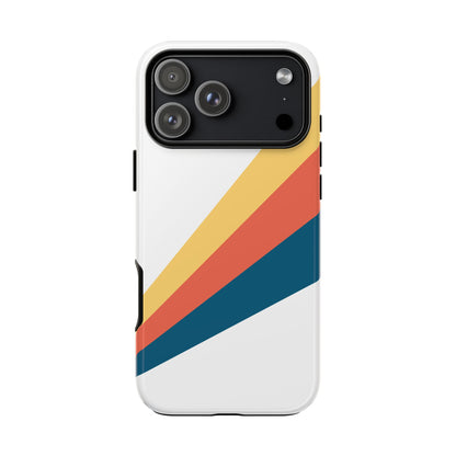 Diagonal Color Stripe Tough Phone Case