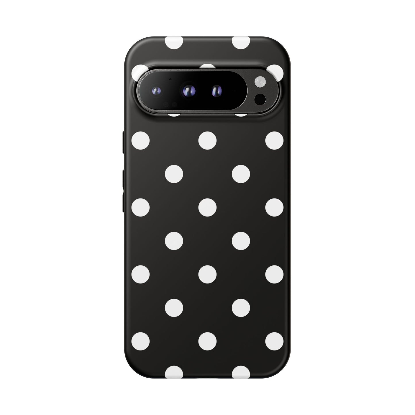 Black Polka Dot Tough Phone Case