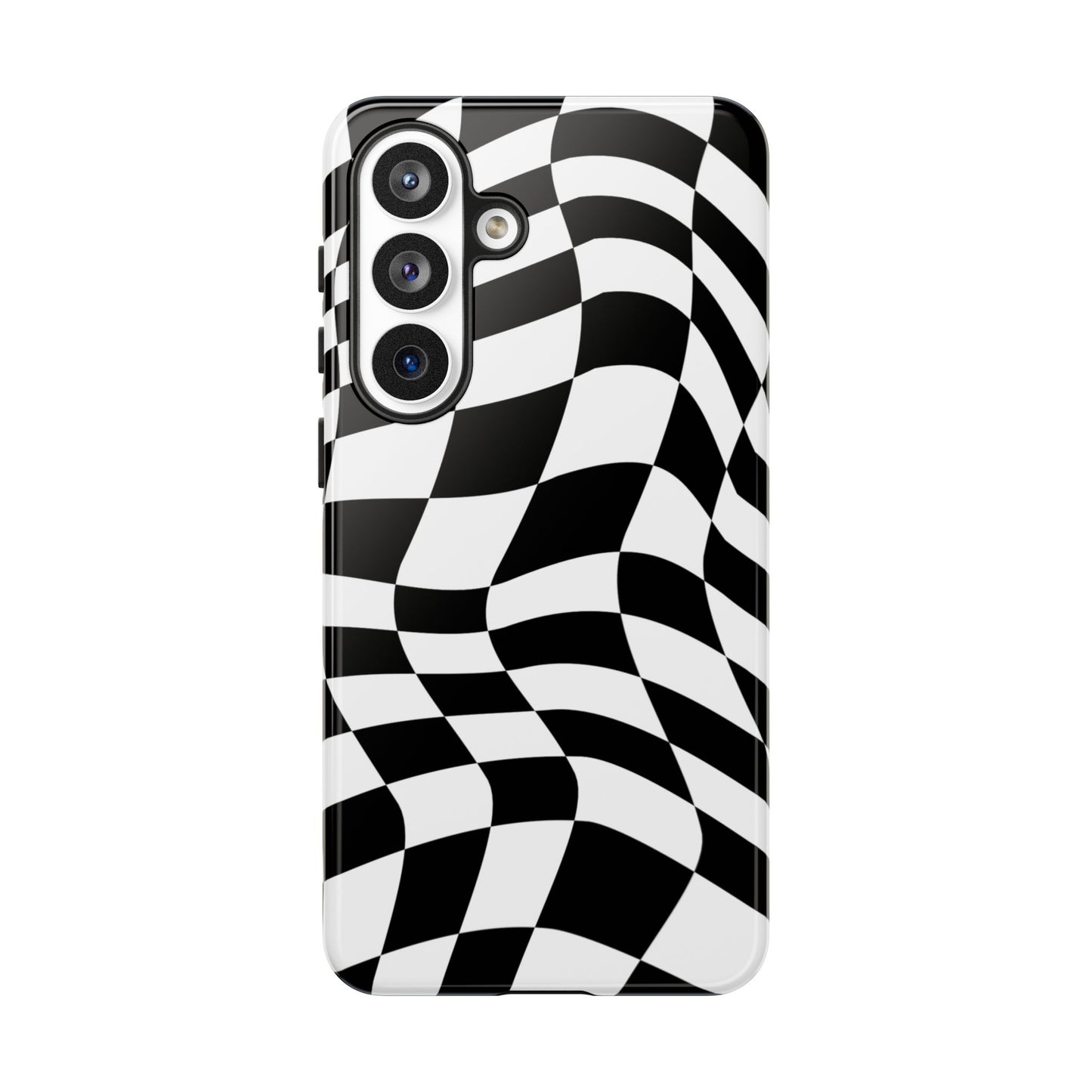 Warped Checker Tough Phone Case
