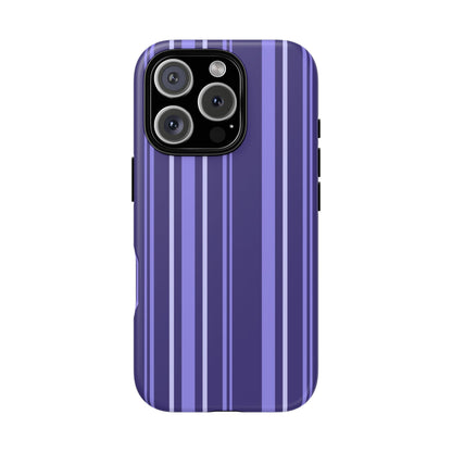 Berry Violet Stripe Tough Phone Case