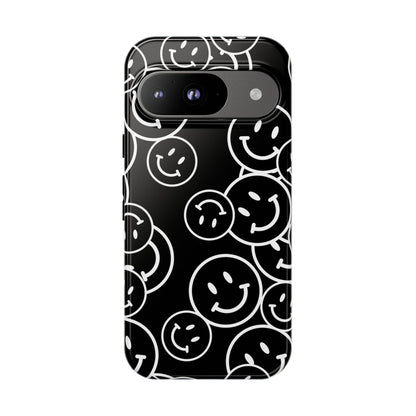 Happy Face Pattern Tough Phone Case