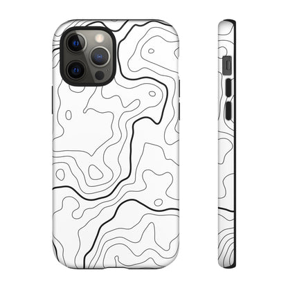 Minimal Topographic Tough Phone Case