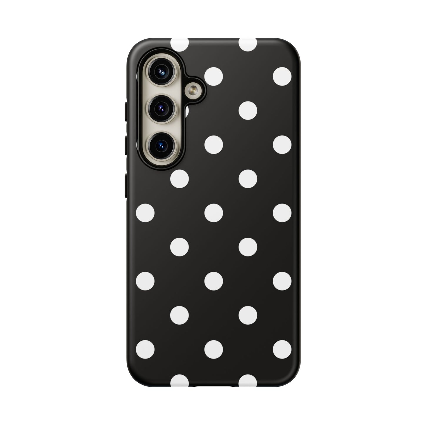 Black Polka Dot Tough Phone Case