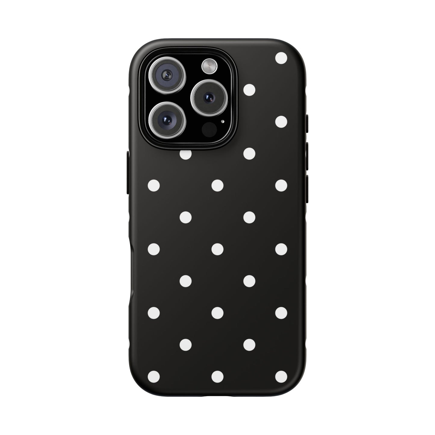 Black Polka Dot Tough Phone Case