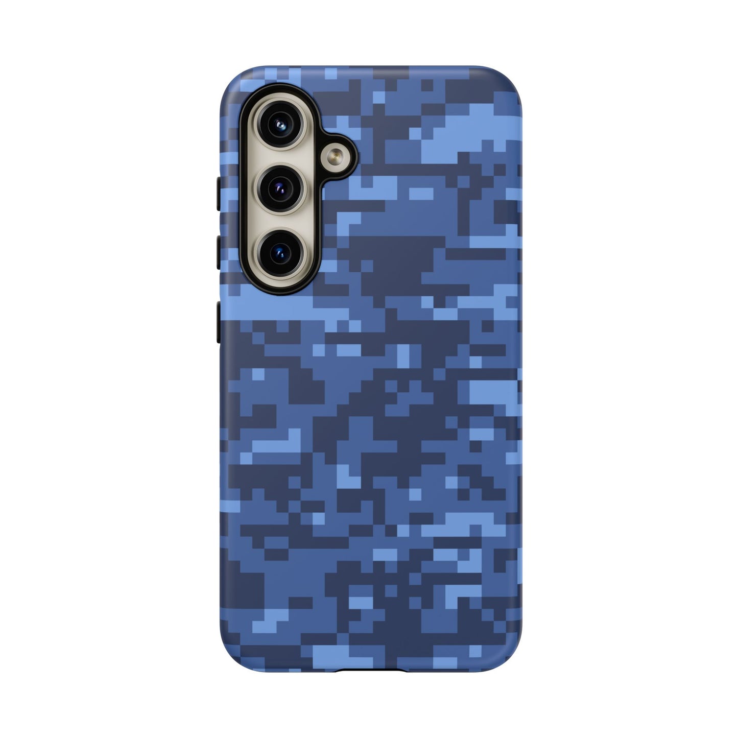 Navy Pixel Camo Tough Phone Case