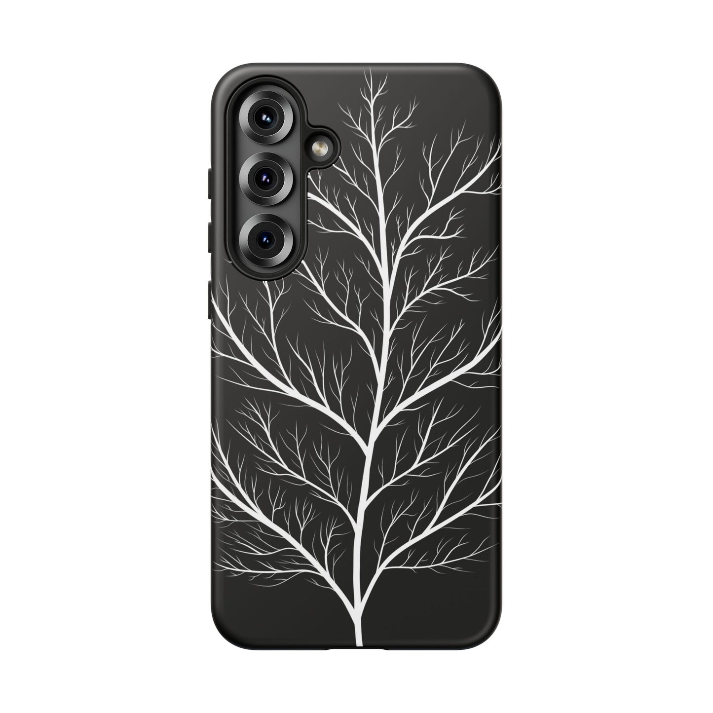 White Tree Silhouette Tough Phone Case