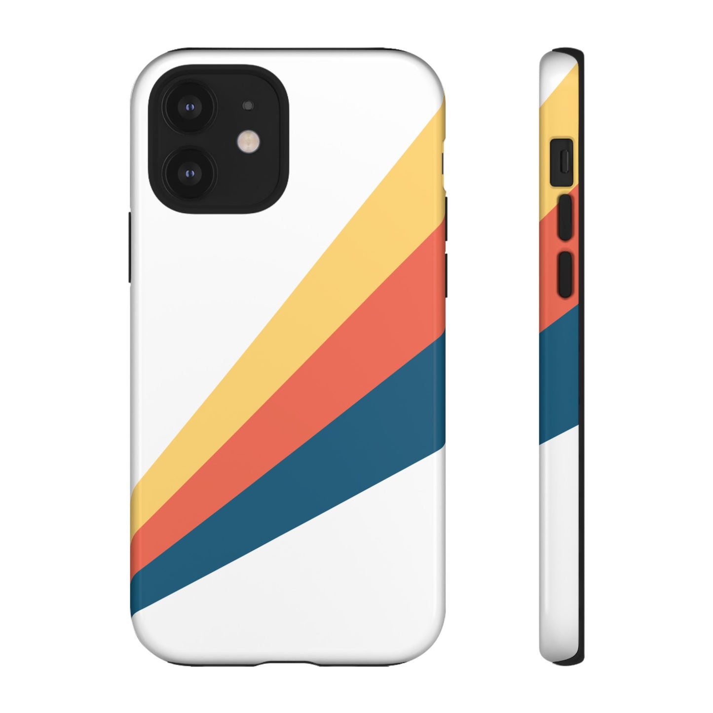 Diagonal Color Stripe Tough Phone Case