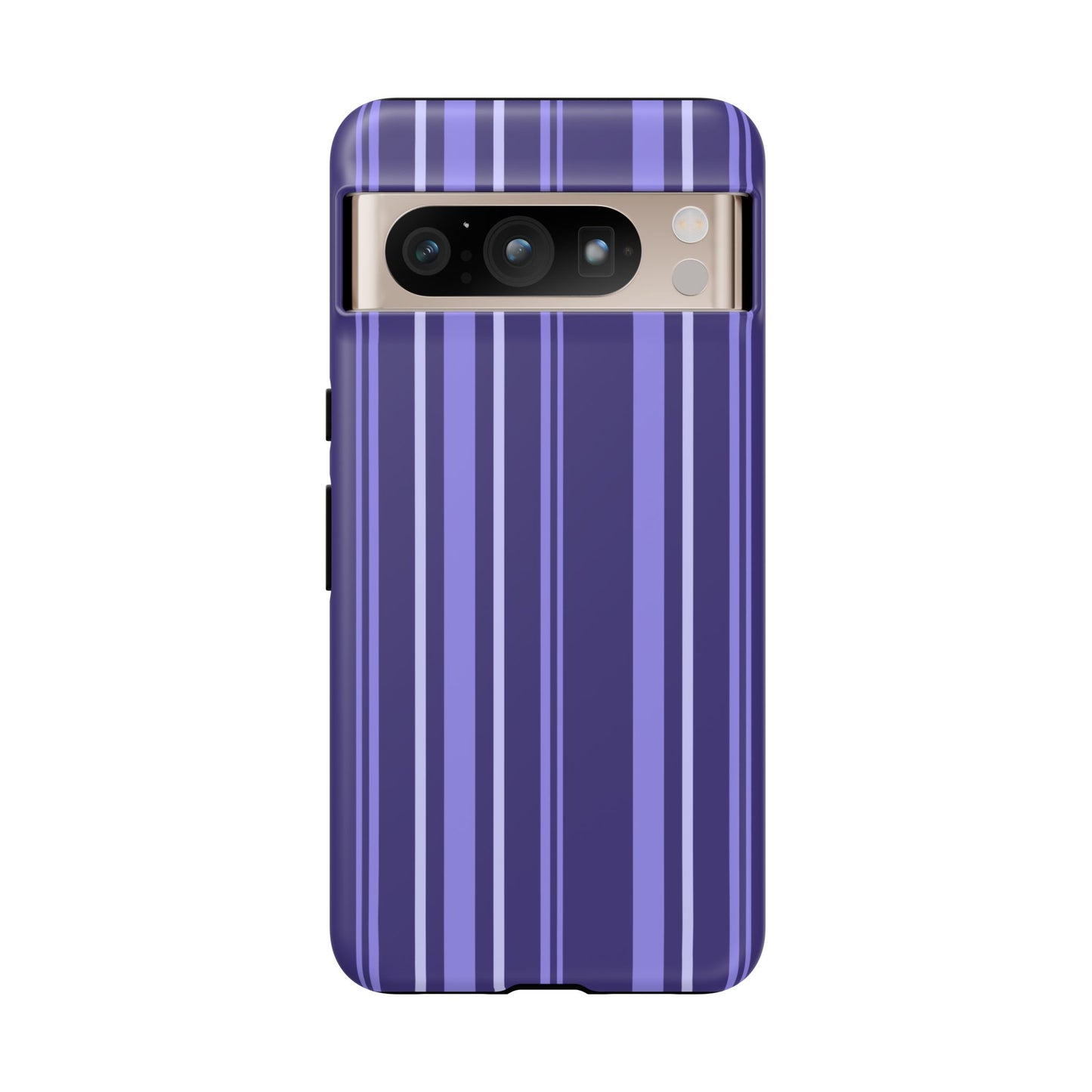 Berry Violet Stripe Tough Phone Case