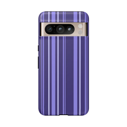 Berry Violet Stripe Tough Phone Case