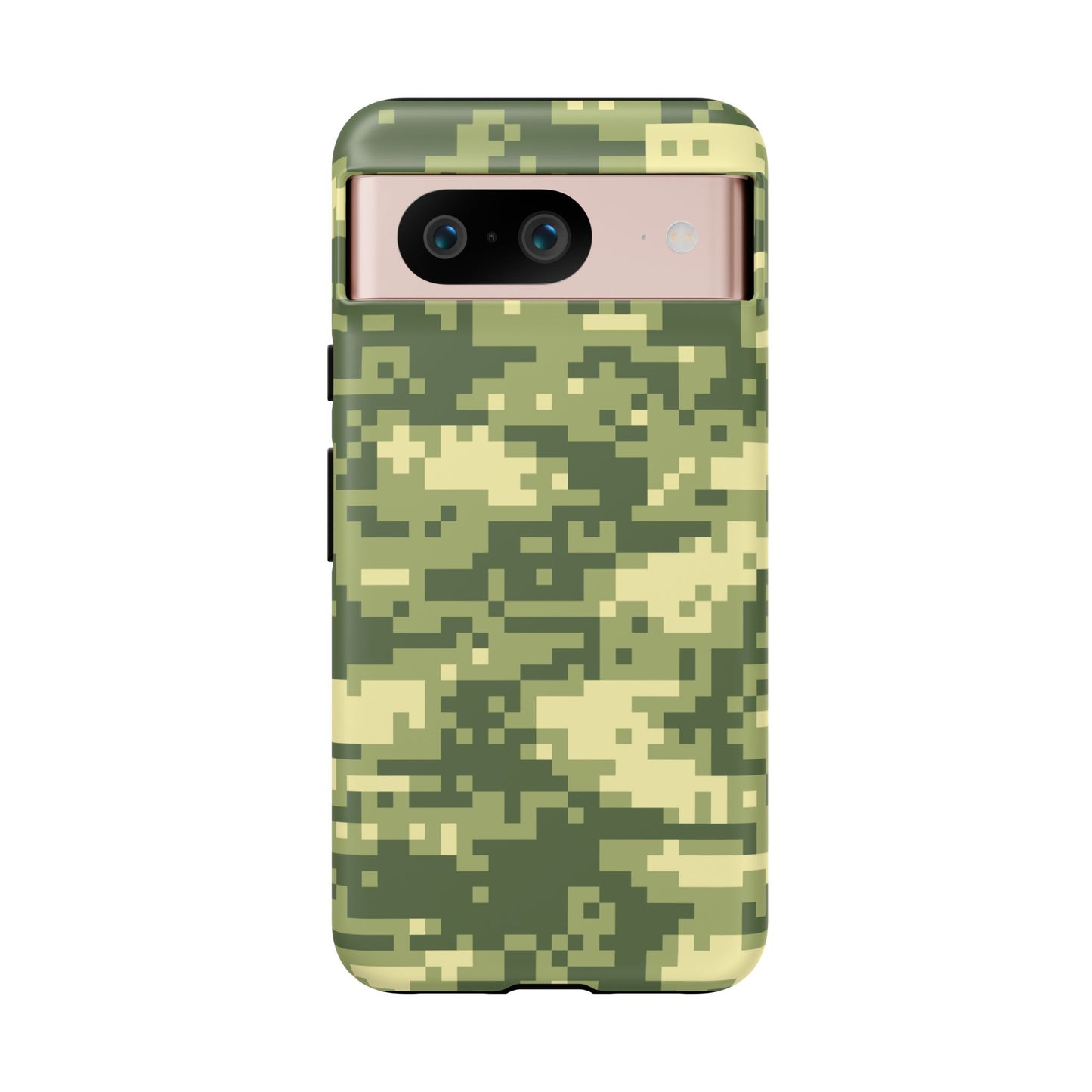 Olive Pixel Camo Tough Phone Case