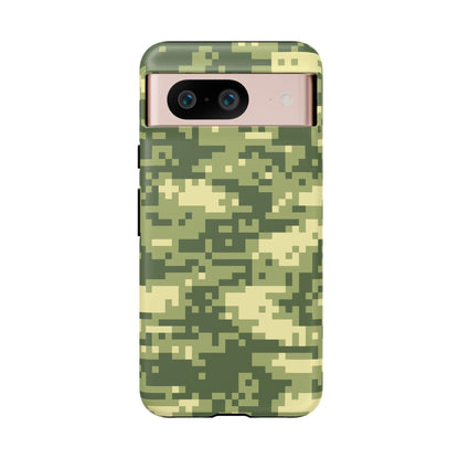 Olive Pixel Camo Tough Phone Case
