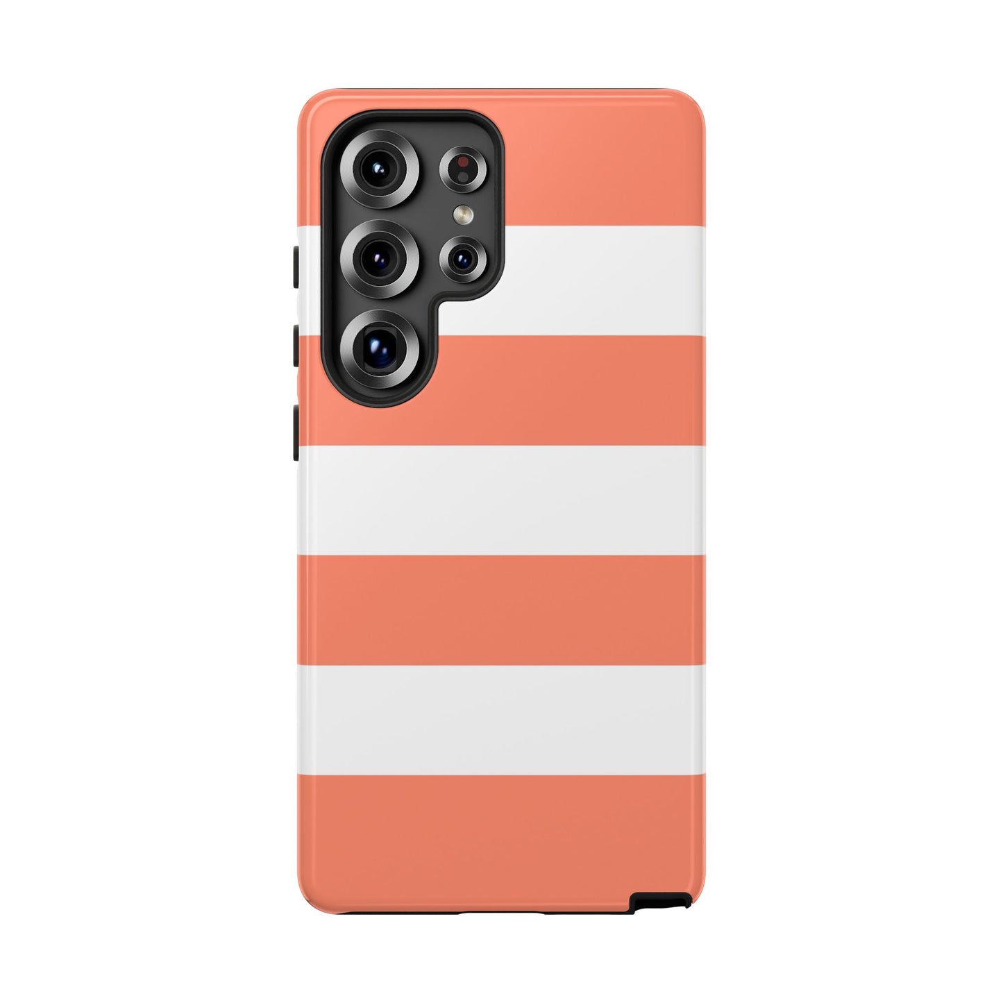 Coral Cabana Stripe Tough Phone Case