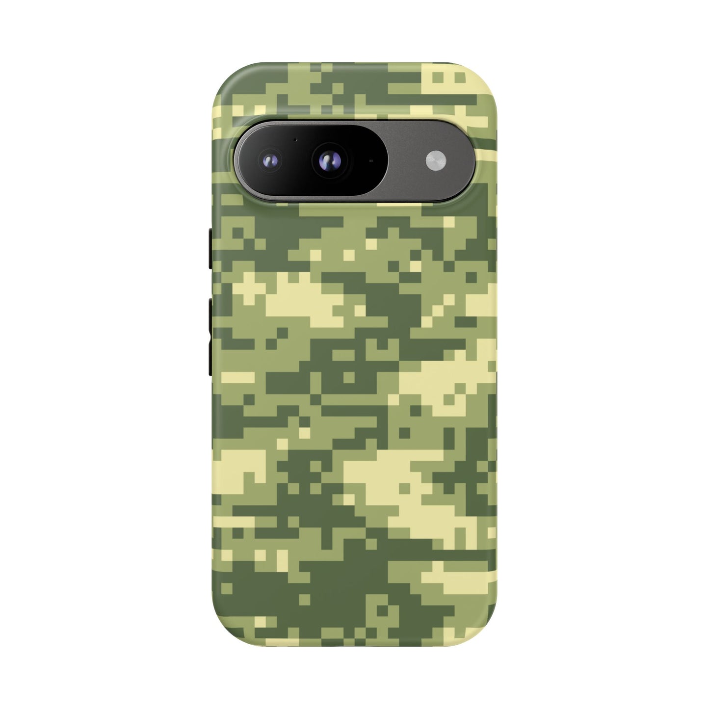 Olive Pixel Camo Tough Phone Case