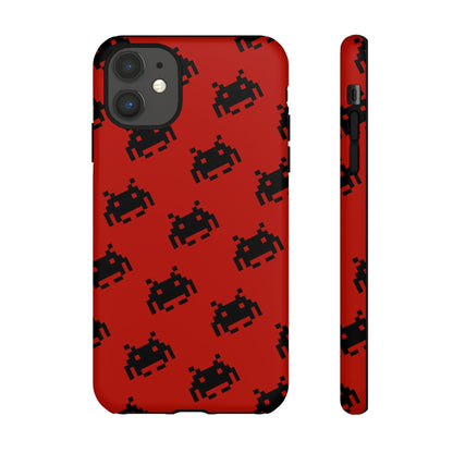 Red Pixel Alien Tough Phone Case