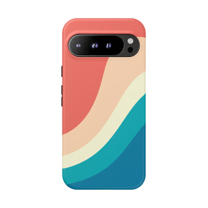 Retro Sunset Wave Tough Phone Case