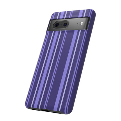 Berry Violet Stripe Tough Phone Case