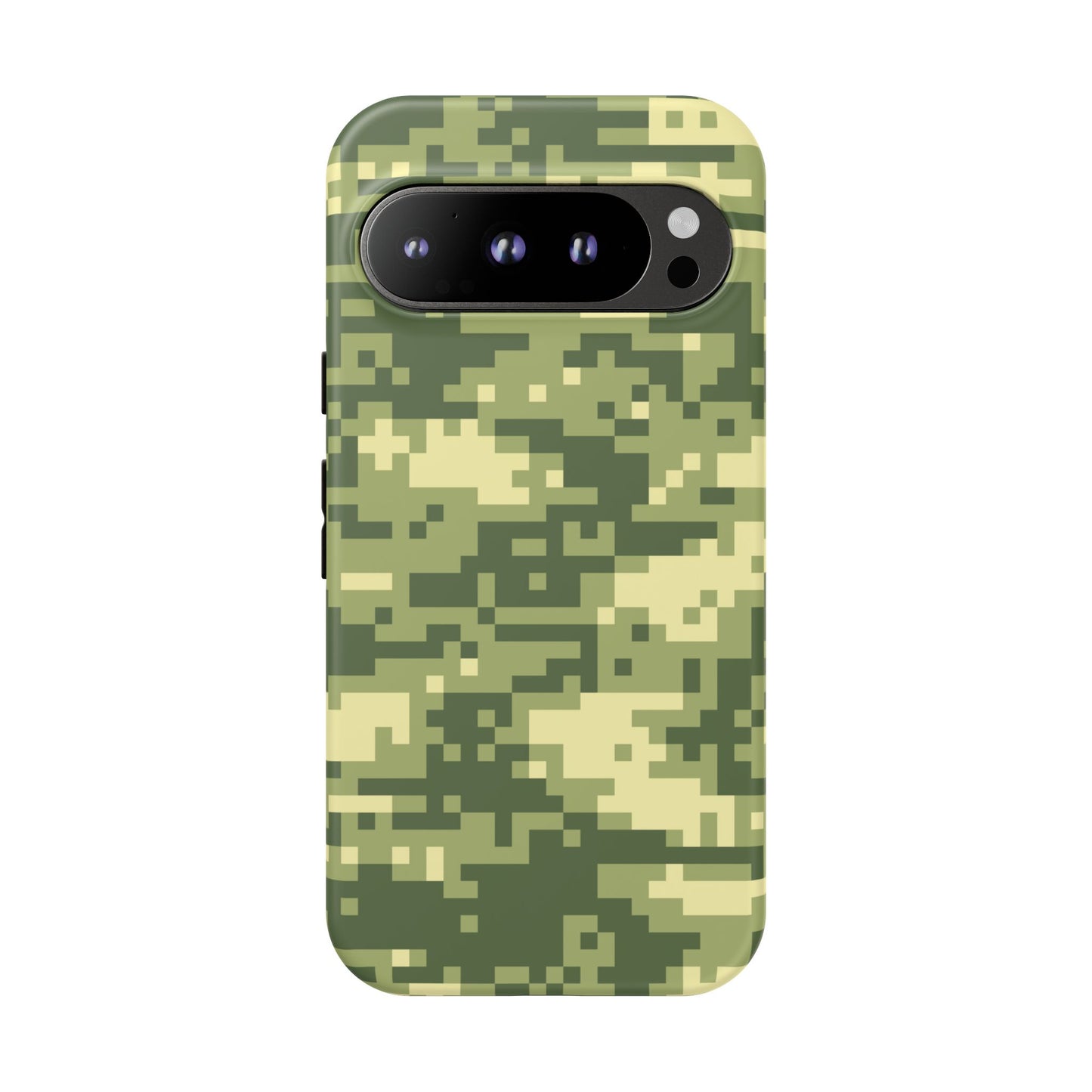Olive Pixel Camo Tough Phone Case