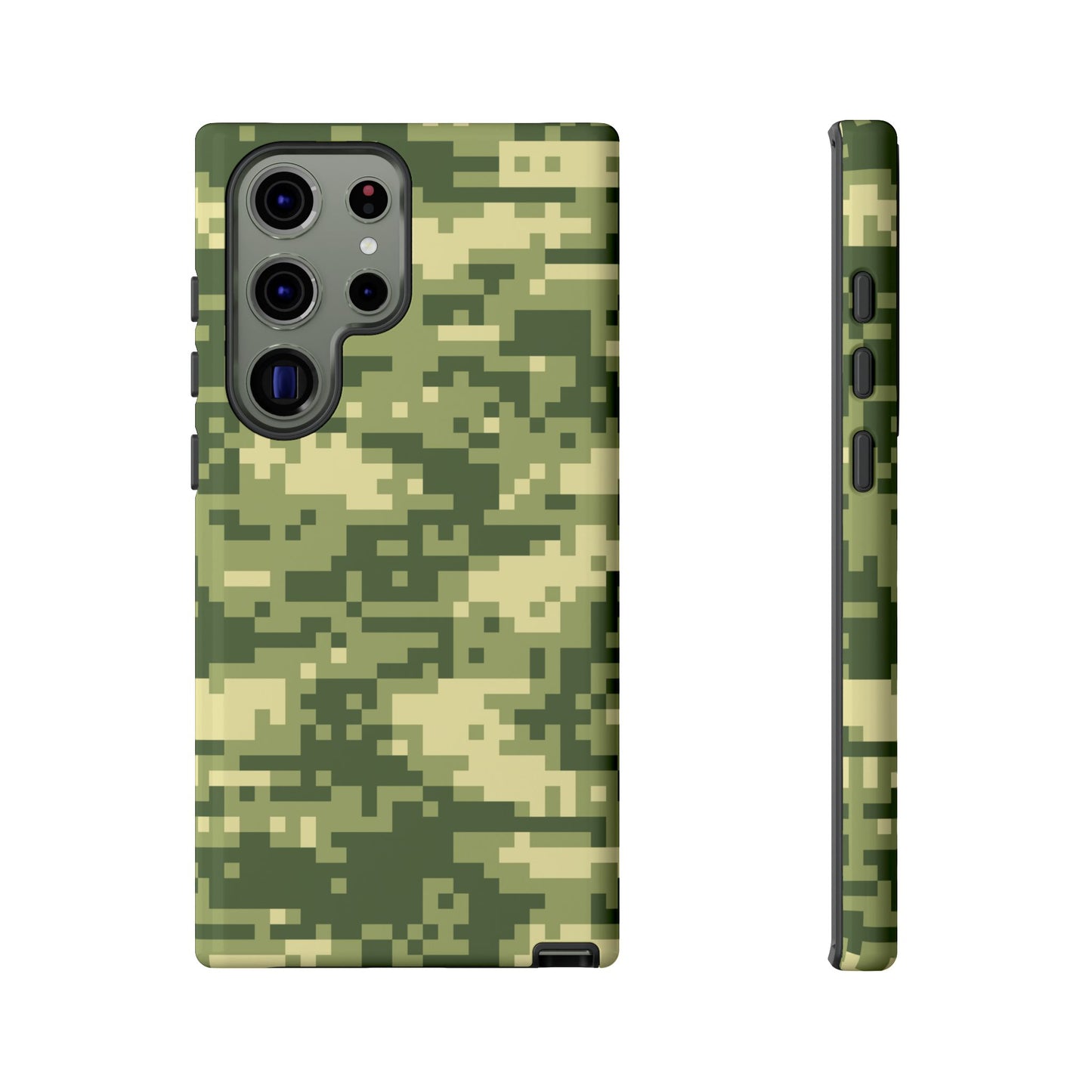 Olive Pixel Camo Tough Phone Case