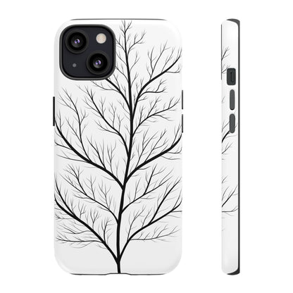Black Branch Tree Tough Phone Case