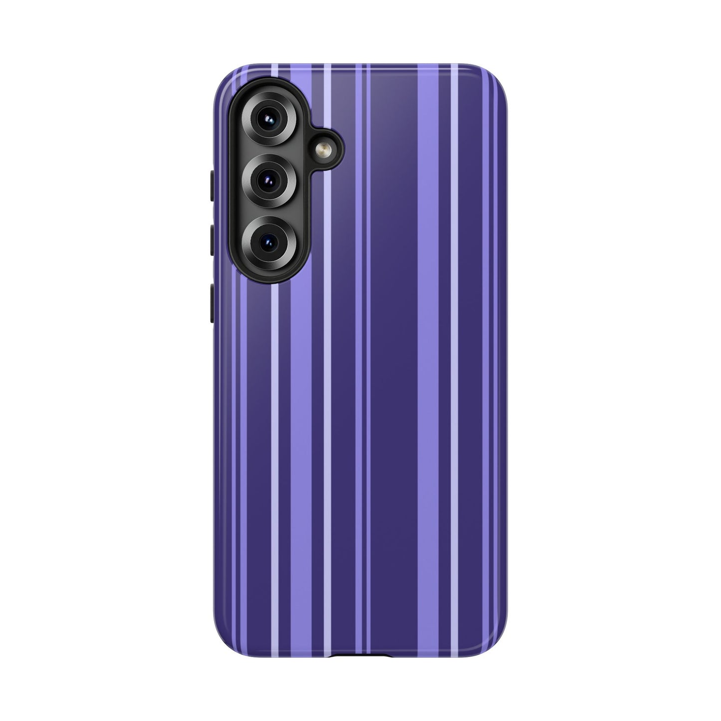 Berry Violet Stripe Tough Phone Case