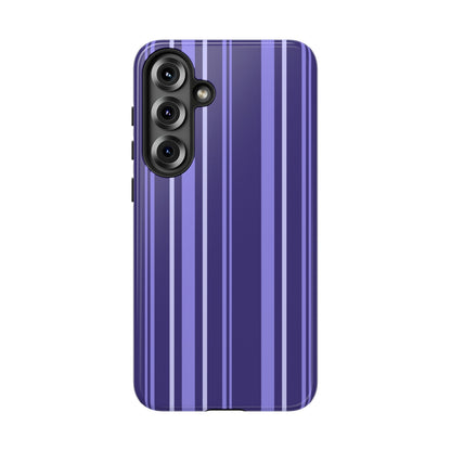 Berry Violet Stripe Tough Phone Case