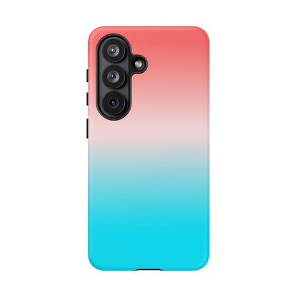 Pink Aqua Gradient Tough Phone Case