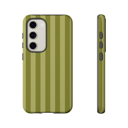 Olive Stripe Tough Phone Case