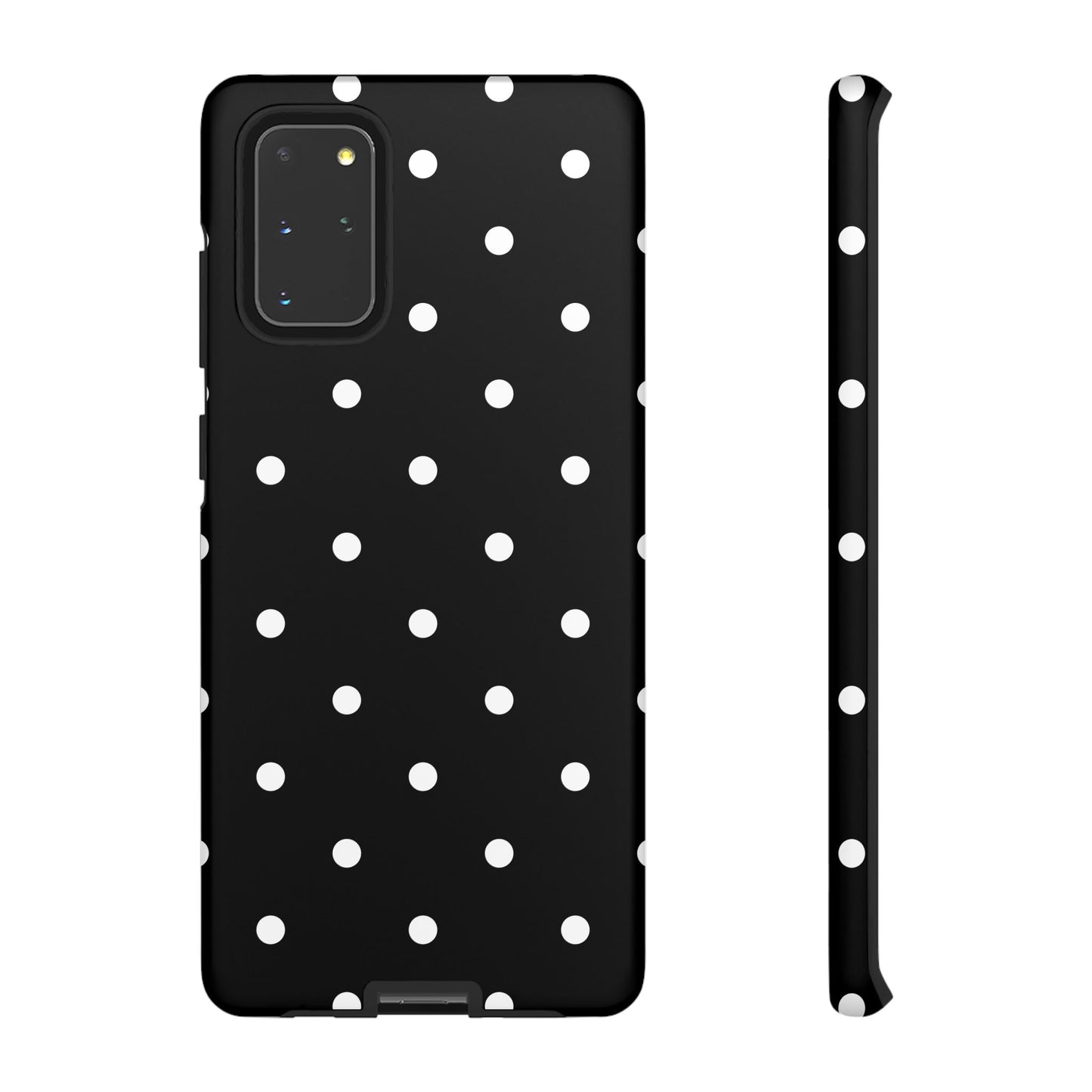 Black Polka Dot Tough Phone Case
