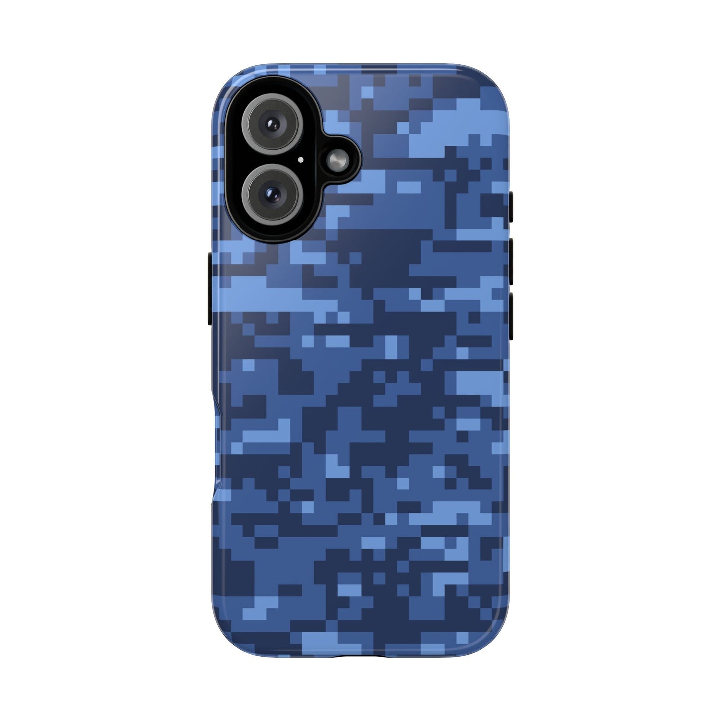 Navy Pixel Camo Tough Phone Case