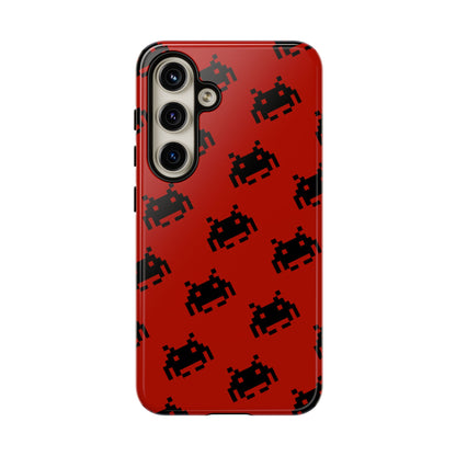 Red Pixel Alien Tough Phone Case