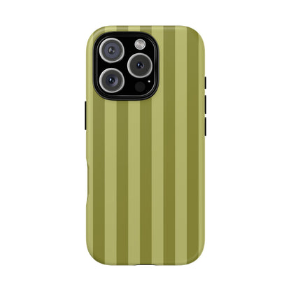 Olive Stripe Tough Phone Case