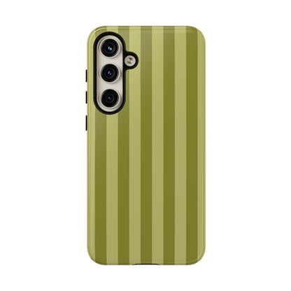 Olive Stripe Tough Phone Case