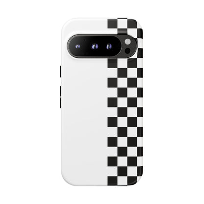 Checker Stripe Tough Phone Case