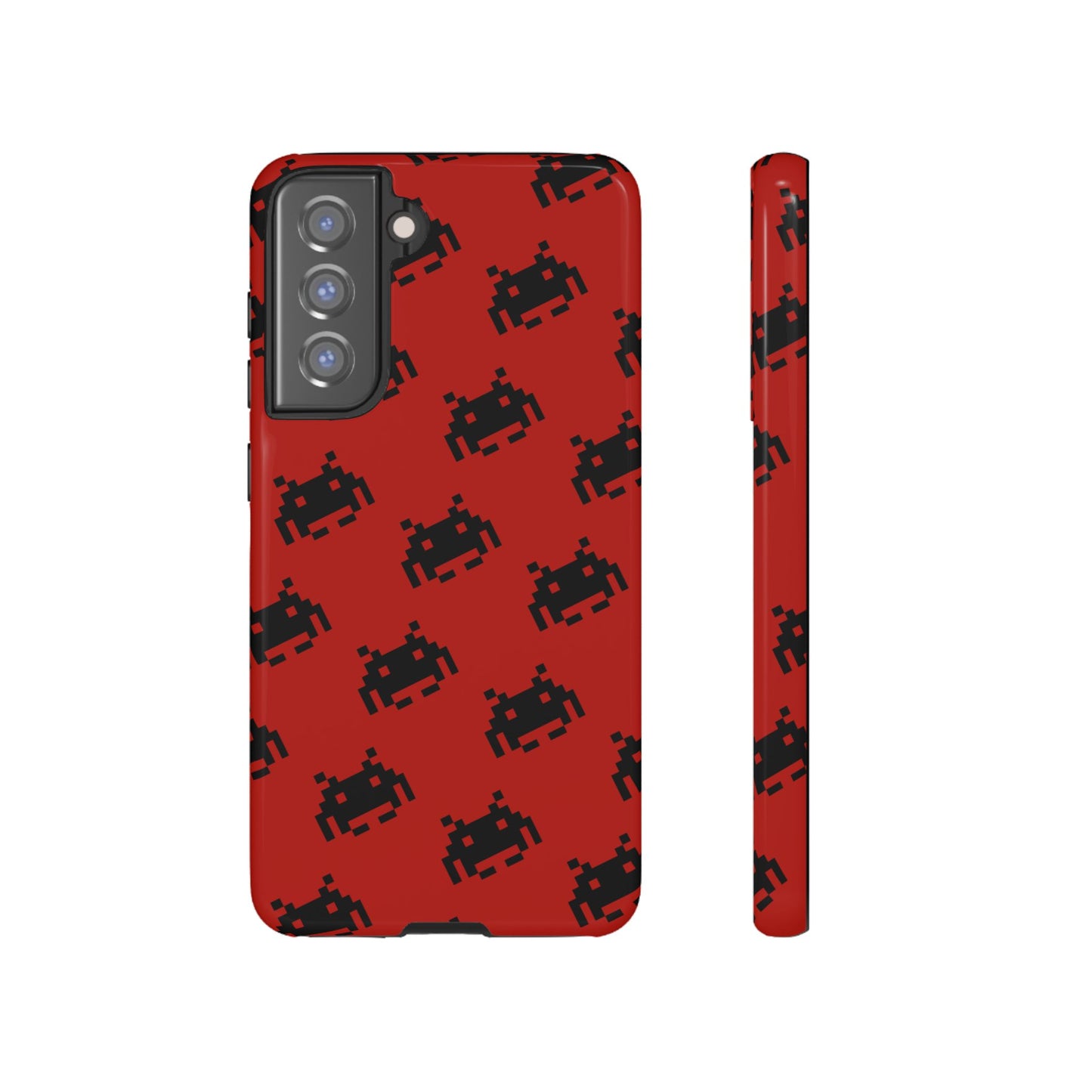 Red Pixel Alien Tough Phone Case