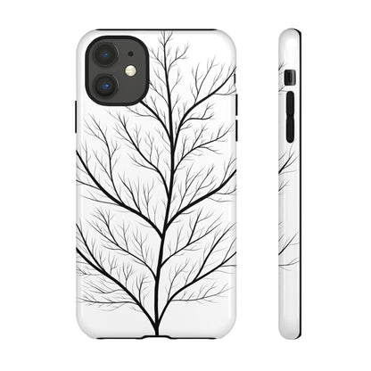 Black Branch Tree Tough Phone Case