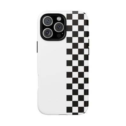 Checker Stripe Tough Phone Case