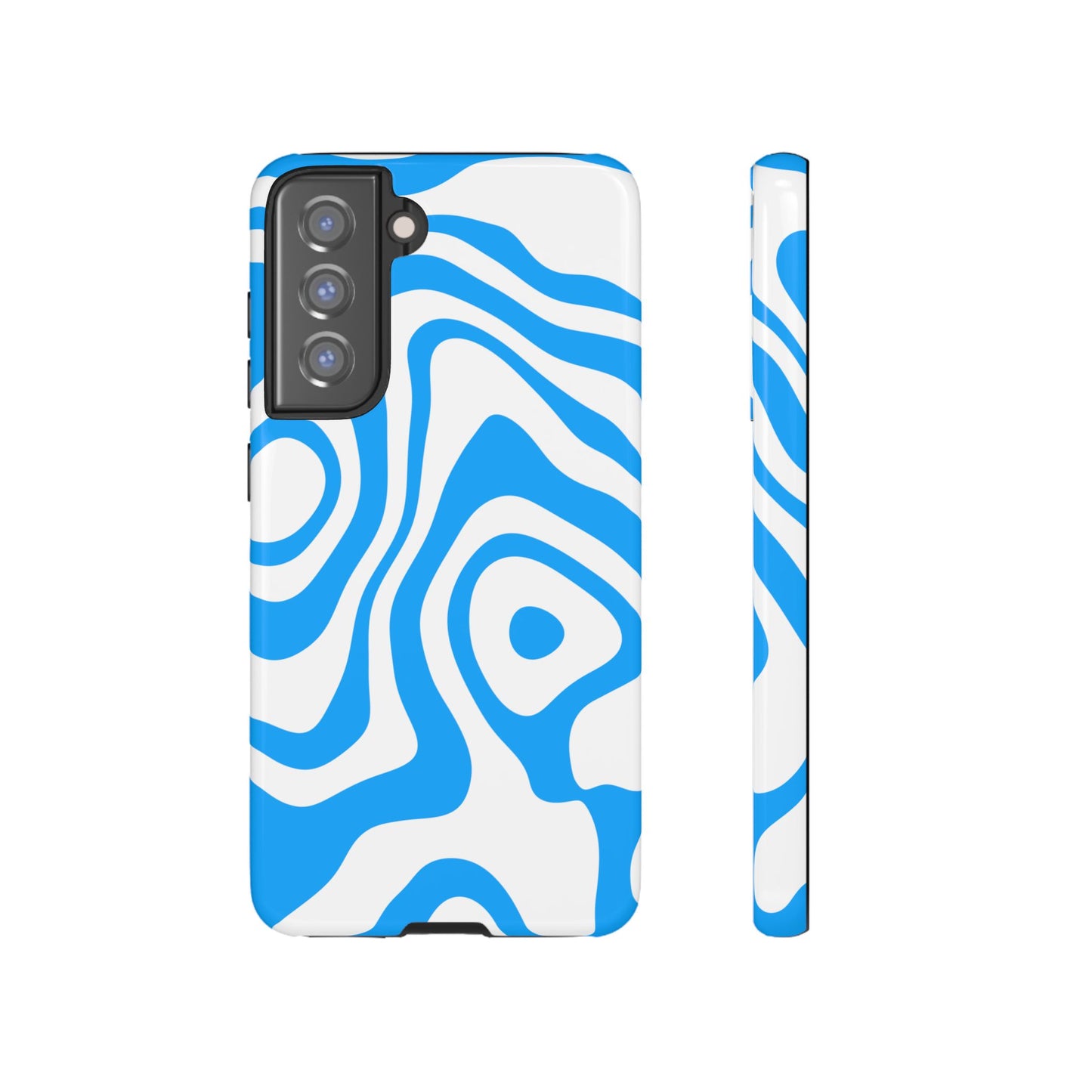 Blue Contour Tough Phone Case