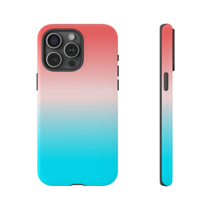 Pink Aqua Gradient Tough Phone Case