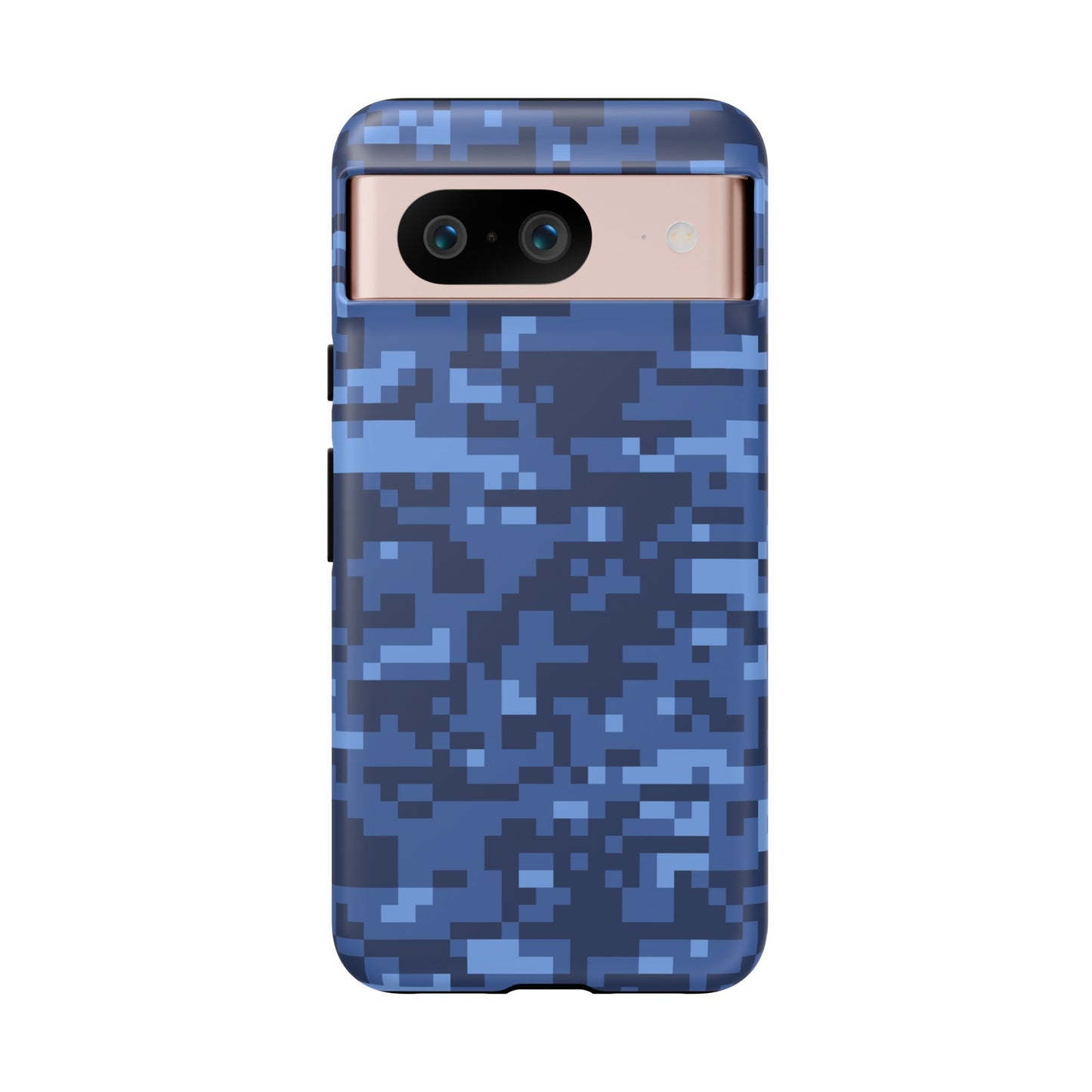 Navy Pixel Camo Tough Phone Case