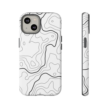 Minimal Topographic Tough Phone Case