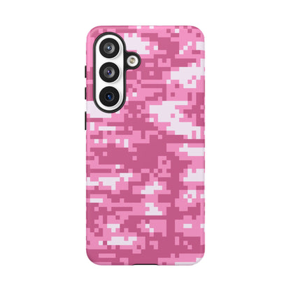Pink pixel Camo Design Tough Phone Case