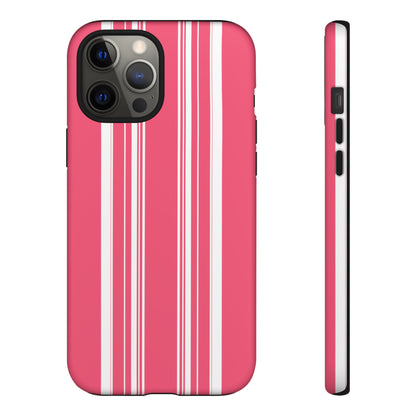 Pink Prep Stripe Tough Phone Case