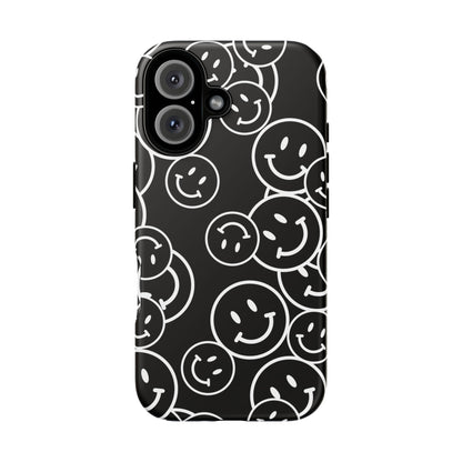 Happy Face Pattern Tough Phone Case