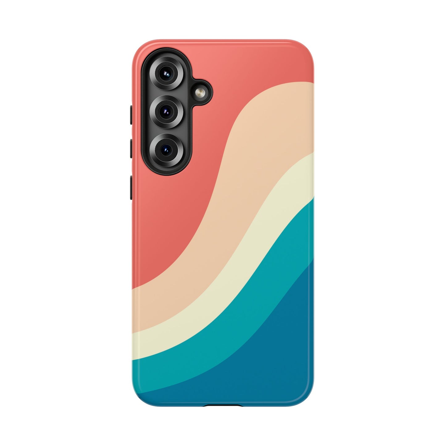 Retro Sunset Wave Tough Phone Case